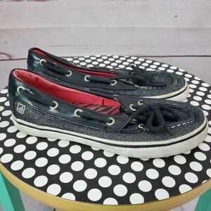 Sperry Topsider Biscayne 1 Eye Boat Shoes Size 2 Youth